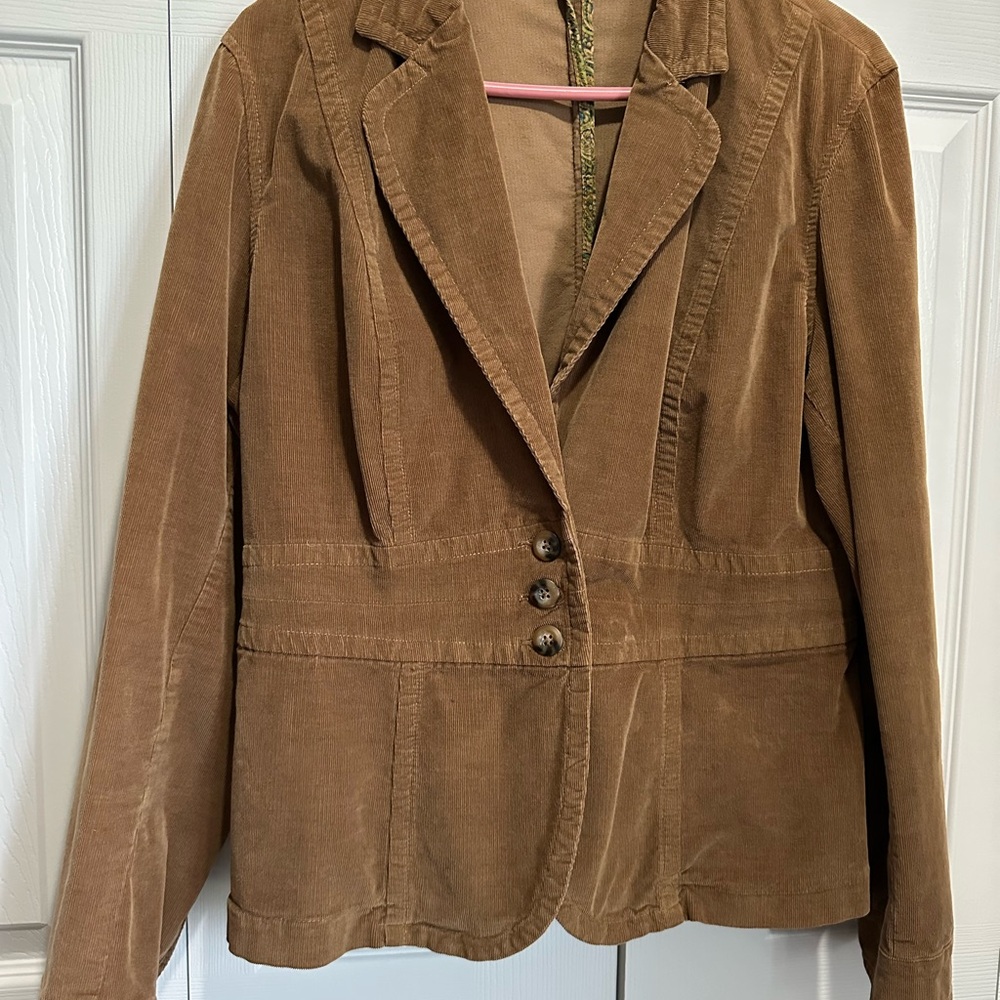 Brown Corduroy Women's Jacket